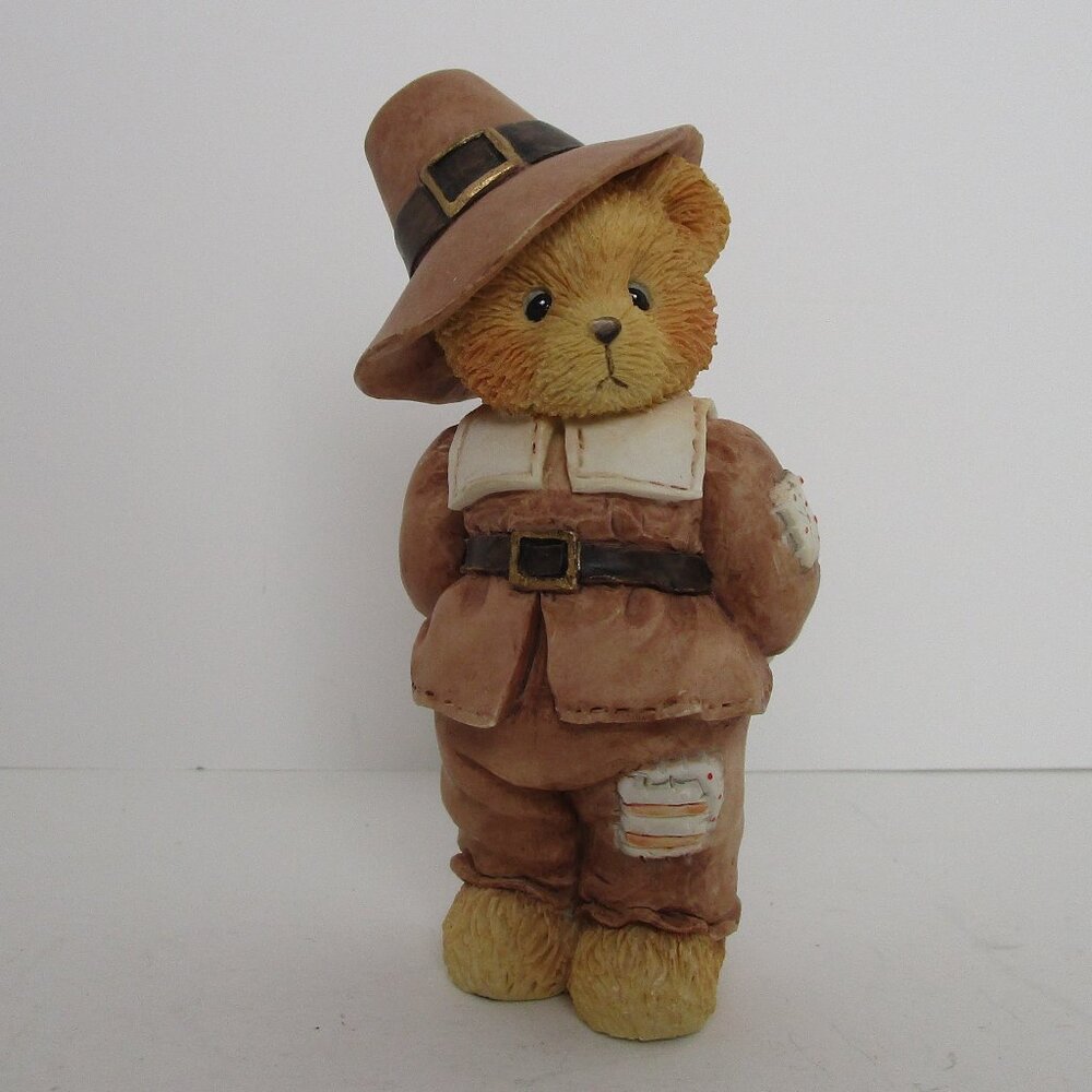 collectible pilgrim bear figurine